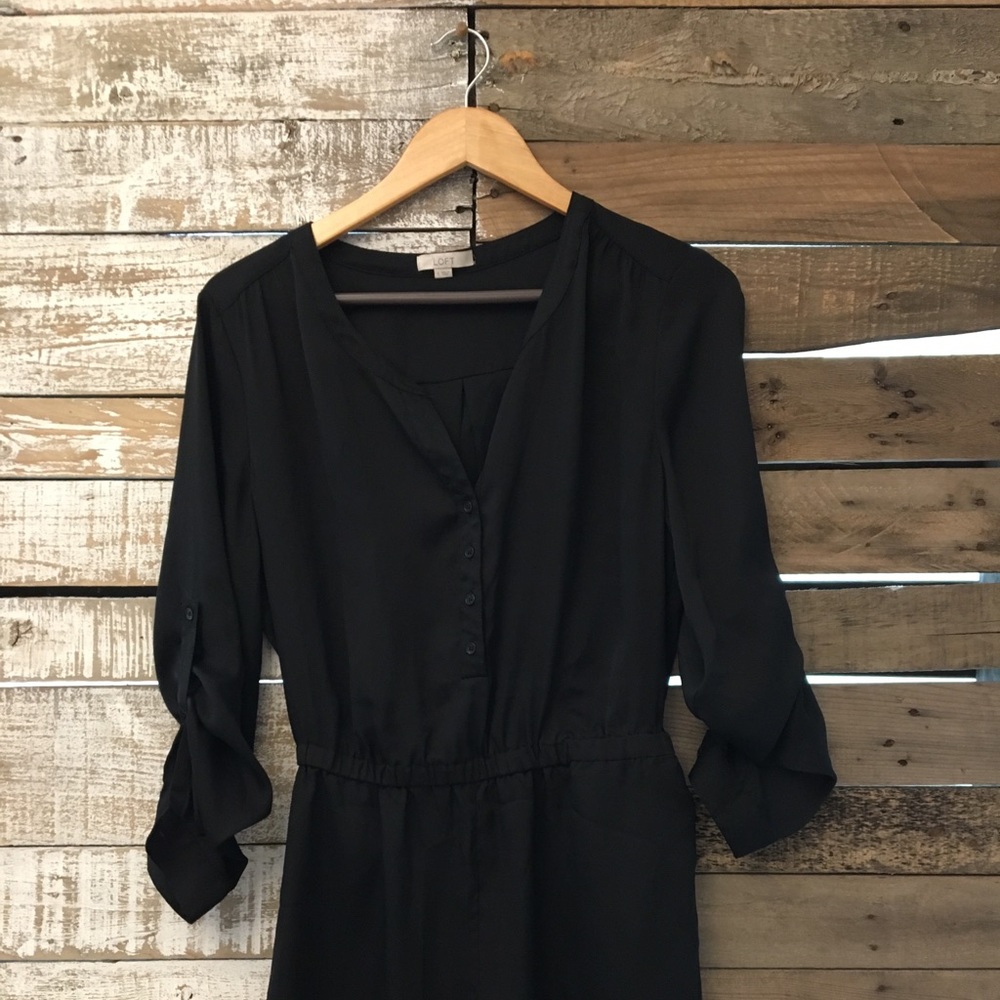 Ann Taylor - Loft - Black Romper